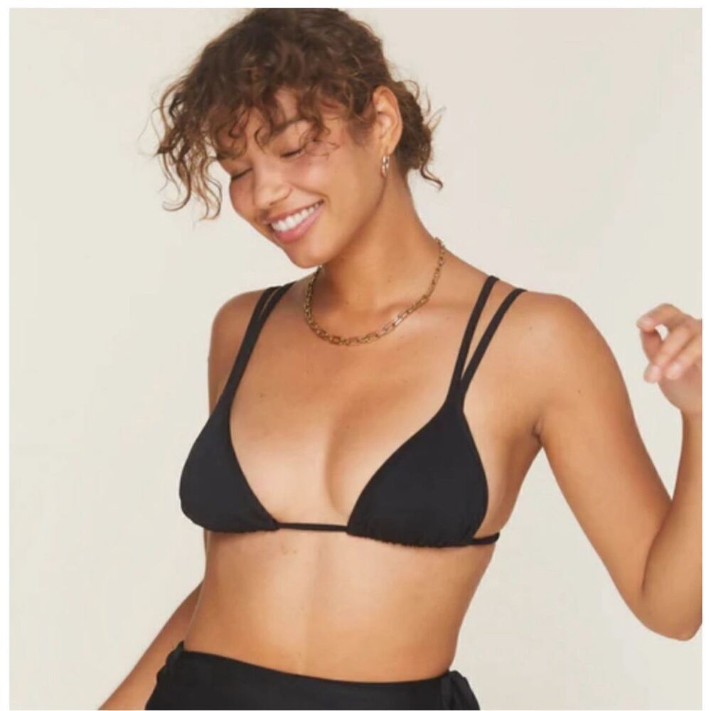 Andie Swim x Demi Moore The Cannes Top Black Large Nwt